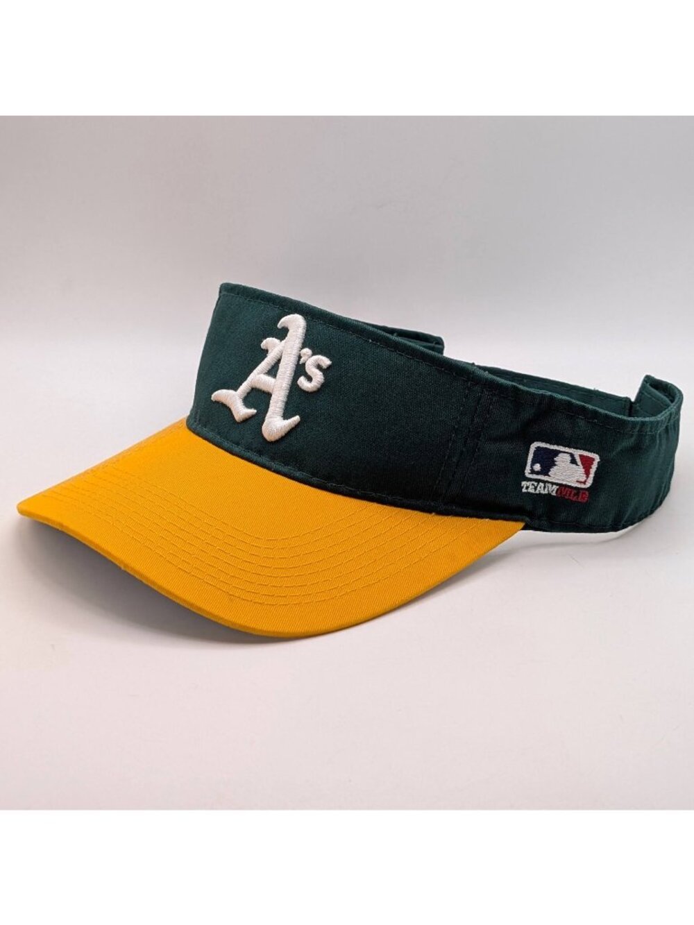 Oakland Athletics A's Visor Hat MLB Baseball Green Yellow Unisex Adjustable Back